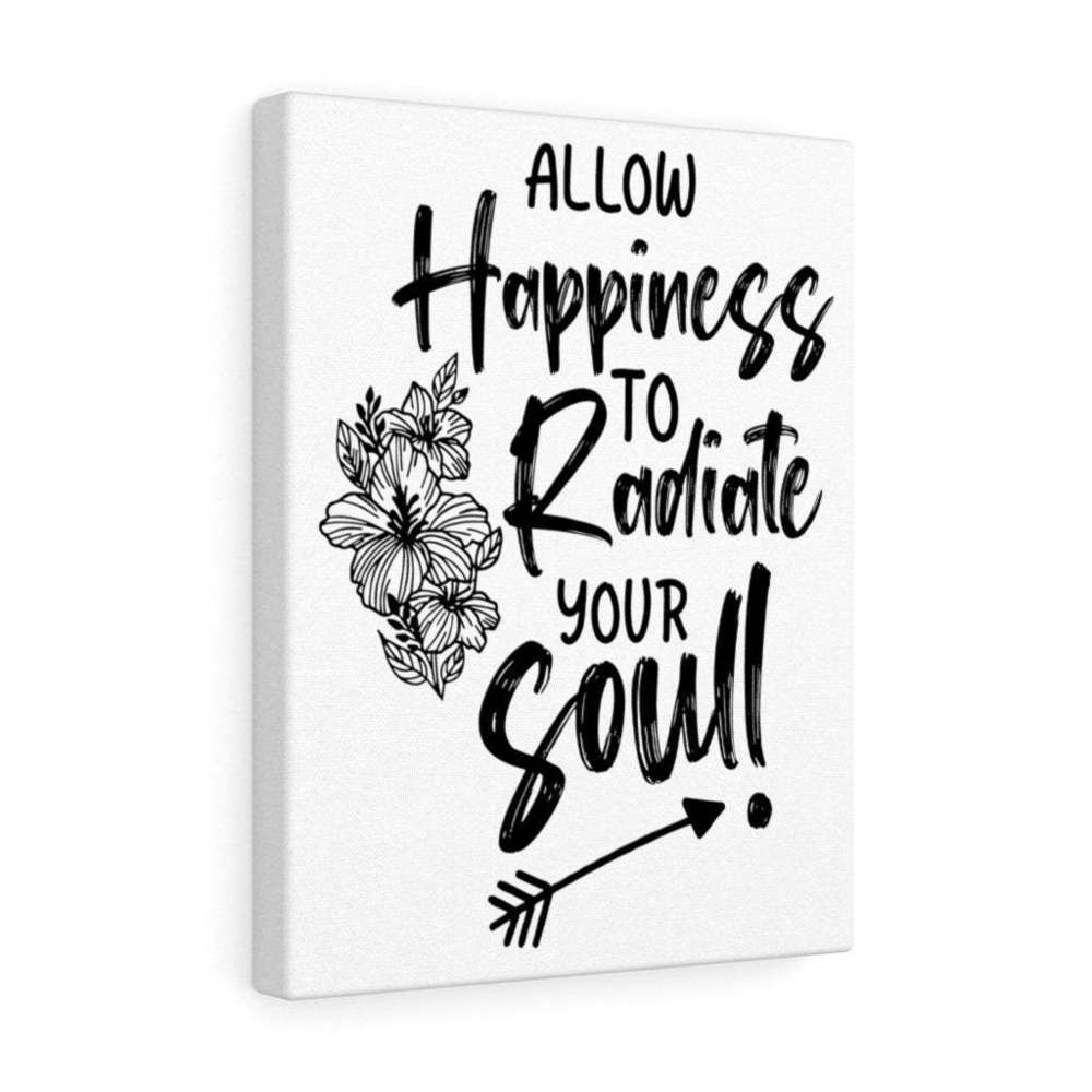 Scripture Sign  Happiness To Radiate Bible Verse Canvas Christian Wall Art Read